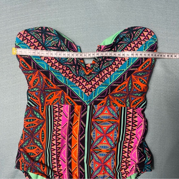 Hobie Treasure Strapless One Piece Swimsuit Junior's Sz M - Picture 15 of 16